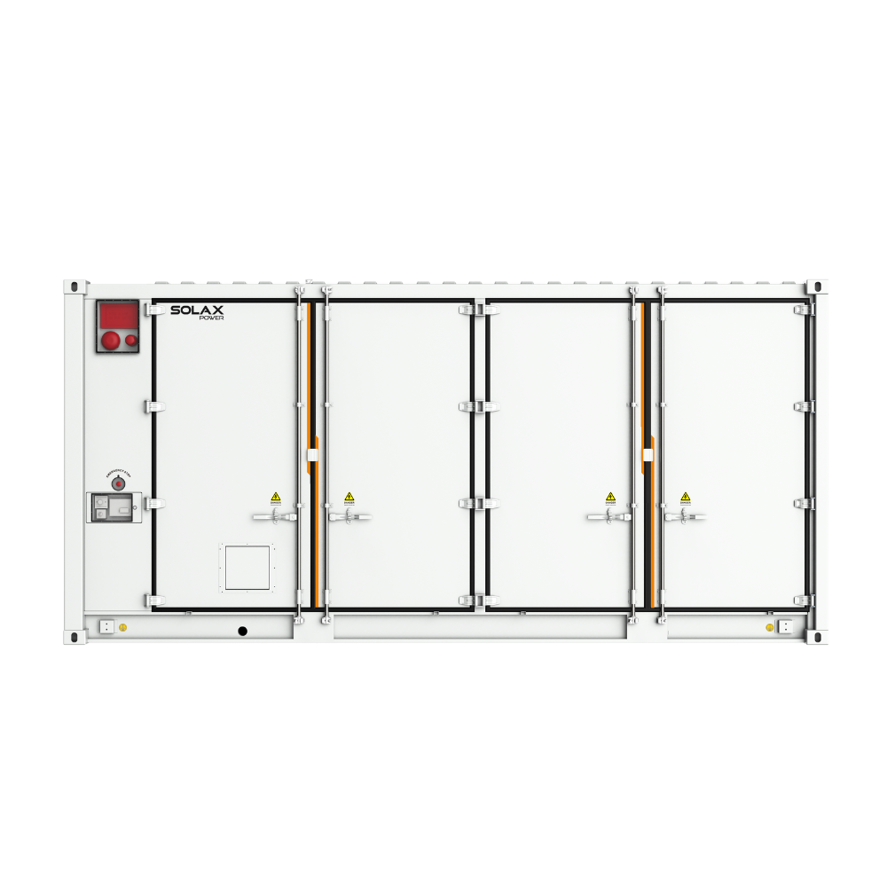 Frontansicht des ORI-Energiespeichersystems.