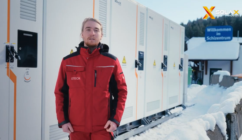 SolaX TRENE liquid cooling ESS system with 1044kWh capacity in Austria commercial energy storage project