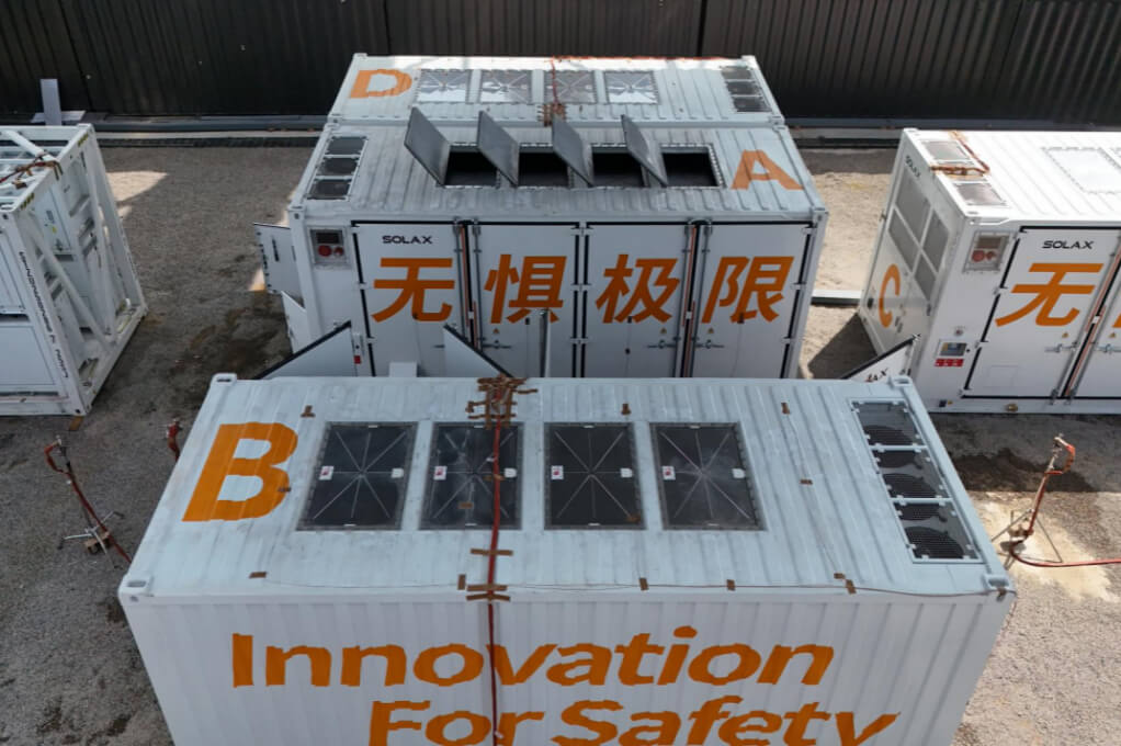 Testaufbau für Energiespeicher